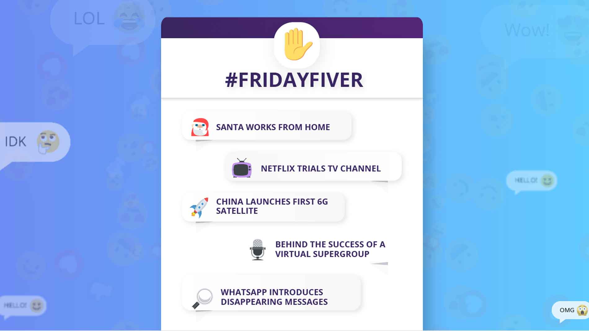 #FridayFiver 🧼✋ – November News