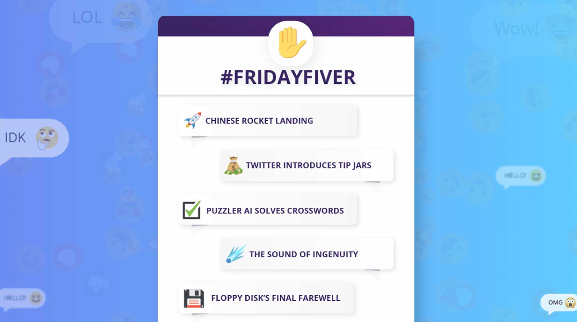 #FridayFiver ✋ – Are You Ready?